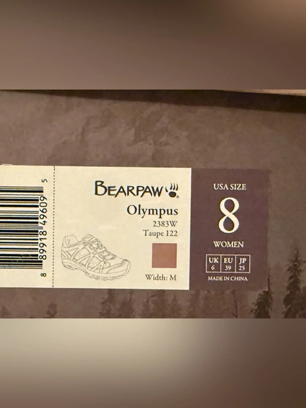 BEARPAW Olympus 2383W Women’s Hiking Shoes Taupe Aqua Suede US 8 M New w/ Box!